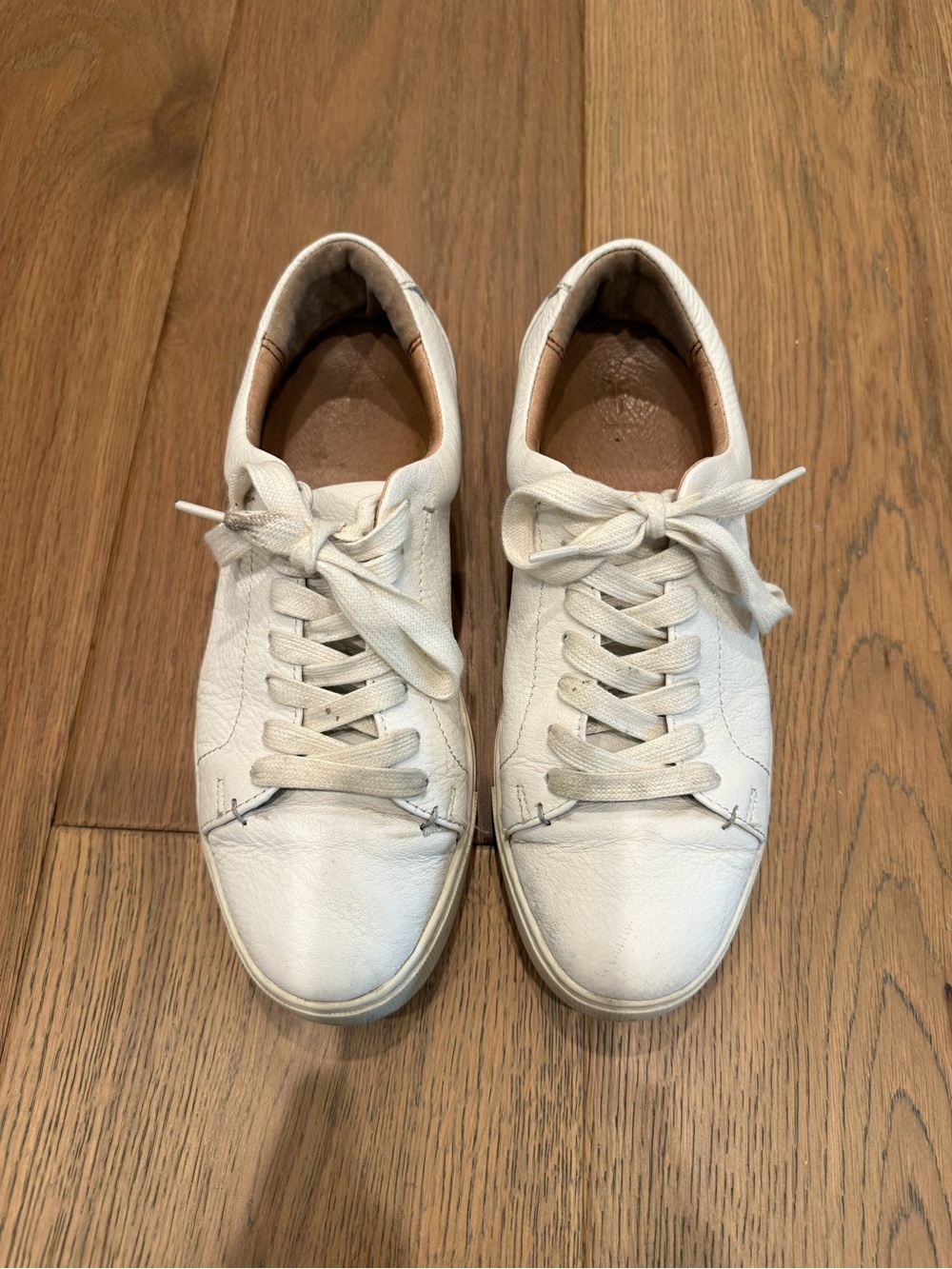 Women’s Frye Ivy low lace white sneakers sz 8